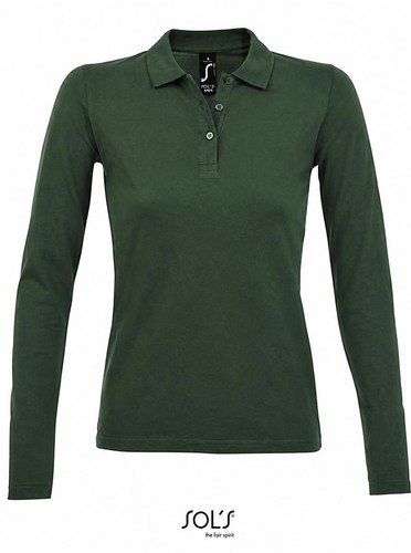 Damen long sleeve - damen, piqué