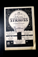 15 WALZER VON JOHANN STRAUSS (HEFT I MIT 3  WALZERN VON 15) - Noten f. Akkord.