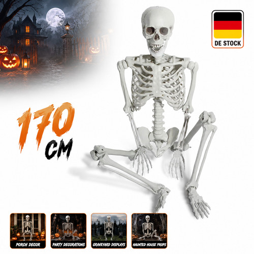 170cm halloween skelett - halloween,