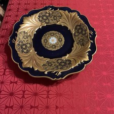 Gold Kobaltblauer Porzellan Kuchenteller Durchmesser32cm