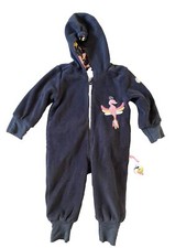 Sigikid Baby Mädchen Overall Fleeceoverall Kapuze Anthrazit 80 Pfau Bunt Winter