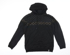 Schwarzer Pullover Hoodie