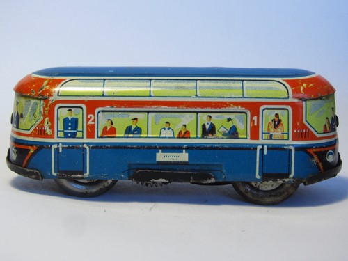 Blech aufzieh bahn wagen 374 - bahn,