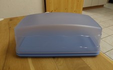 Tupperware Junge Welle Kuchenbehälter blau Kastenform