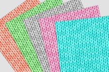 10 A4 Scrapbook Papier Karten Basteln Bastelpapier Designerpapier Strick 220g