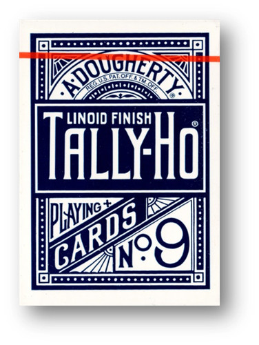 Tally fan back blue poker - fan,