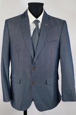 Montego dunkelblaues Sakko Gr.50/M Baumwolle Polyester Top Zustand