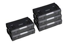 5 Stück SORTIMO Systembox L-BOXX Mini anthrazit Deckel OPAK/schwarz