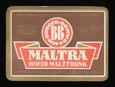 altes Bieretikett Bürgerbräu