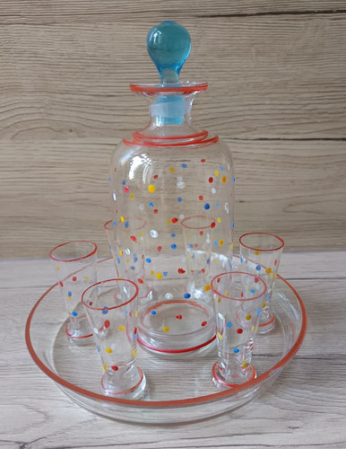 Rar schönes altes glas likör - rar,