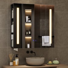 LED Spiegelschrank Badezimmerschrank mit Beleuchtung Badschrank Wandschrank Bad