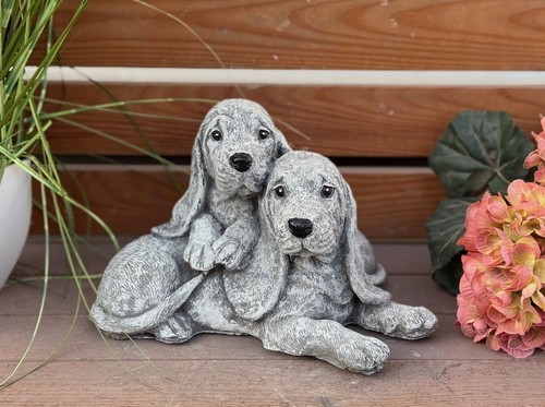 Frostfeste steinfigur basset - frostfeste, 2