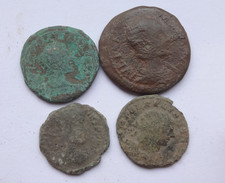 Lot von 4 ungereinigten