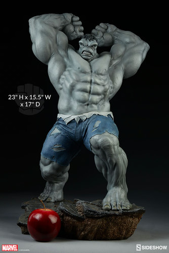 Marvel grey hulk statue - grey,