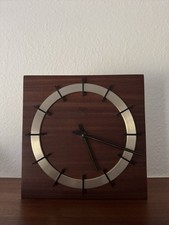 Uhr Wanduhr Holz Urgos 60er