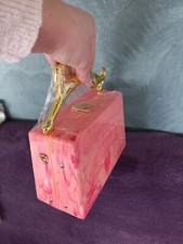 Pink Tasche Clutsch Mit Leoparden Griff Damen Tasche 2025 Designer Mit Kette 