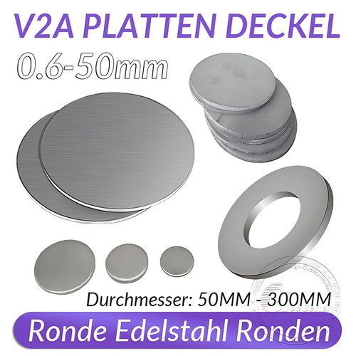 Ronde edelstahl scheibe platte - ronde,