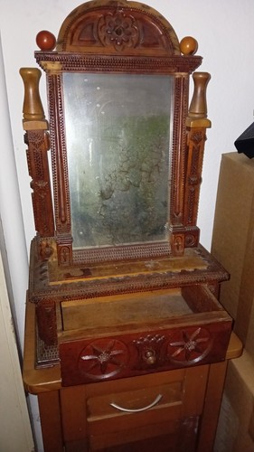 Schminkspiegel antik 1890 - schminkspiegel,