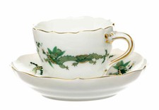 Mokkatasse grüner Drache