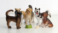 Schleich Tiere Hunde Konvolut 6 aus Sammlung - alt, selten
