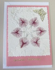 Grußkarte - Fadengrafik