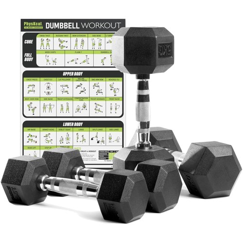 Poly gummi hanteln fitnessset - hanteln,