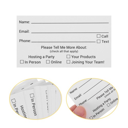 100pcs anmeldeformularkarten - ,