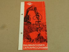 Prospekt O&K Baumaschinen Lieferprogramm Motrak Autoschütter Verdichter Grader