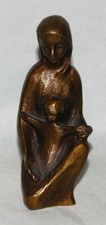 Bronzefigur, Gelenberg, Madonna, Mutter Gottes, Maria mit Jesus, Bronze, Figur