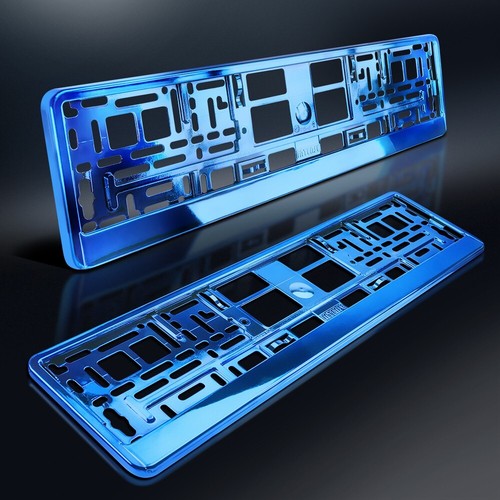 Kennzeichenhalter blau - 2,
