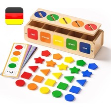 Montessori Spielzeug, Kinder Holzspielzeug ab 1-4 Jahre,Sortierspiel Spielzeug