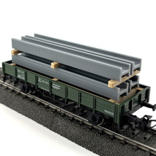 4x H0 Stahlträger 1:87