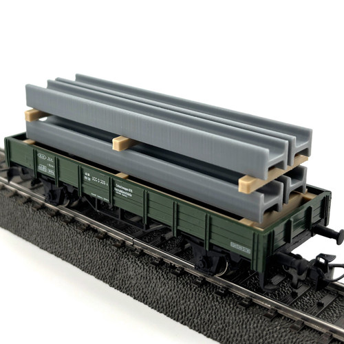 Stahlträger 1 87 - 4x, 1:87