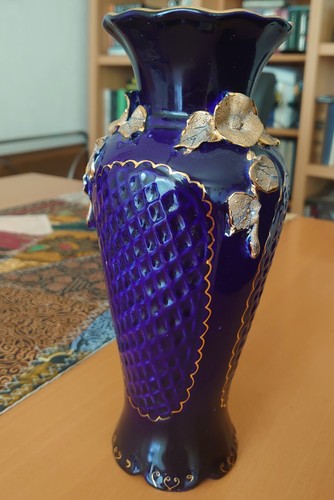 Porzellan vase kobaltblau - porzellan,