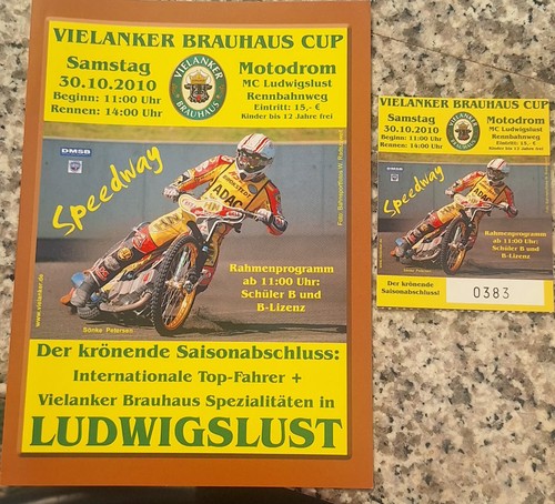 Programm ticket speedway - +,