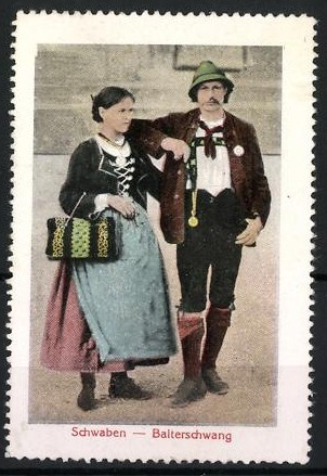 Reklamemarke balterschwang - reklamemarke,