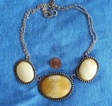 Berberschmuck Halskette Collier - Faux Bernstein - Tribal Tuareg? - alt - antik?