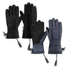 Electric USB Heated Gloves Rechargeable Touch Screen Men Motorcycle Warm Gloves