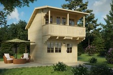 Gartenhaus Blockhaus  Satteldach 40 mm Wildlife Bunkie 373x305 cm Vikträ