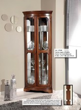 Klassische Eck Vitrine Glas