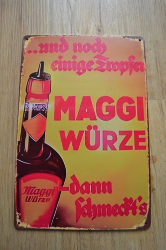 Maggi würze blechschild - maggi,