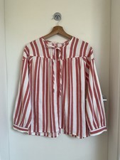 LANIUS Damen Leinen Mix Bluse