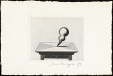 Meckseper, Tisch. [19]73. [Signierte Original-Radierung].