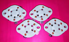 4x UX5 Röhrensockel Röhrenfassung Tube ceramic socket NOS 807 803 2E22 1624 814