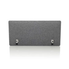 hjh OFFICE Tischtrennwand Akustikpanel FLEXMIUT 3D Trennwand 120x60x1 PET grau