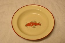 ALTER  EMAILLE TELLER Motiv: Cabrio Sammler RAR