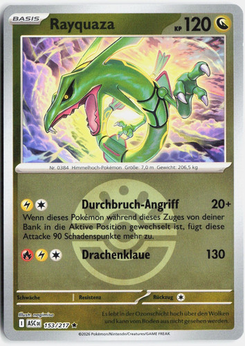 Rayquaza asc 153 - asc, 153/217