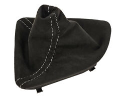 FÜR BMW 1er E81 E82 E87 E88  ALCANTARA SCHALTSACK + RAHMEN NAHT GRAU 