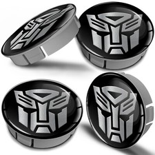 60mm / 55mm Universal Nabenkappen Felgendeckel Nabendeckel Autobot Silber