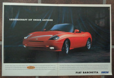 Fiat Barchetta Auto Werbung bzw Reklame